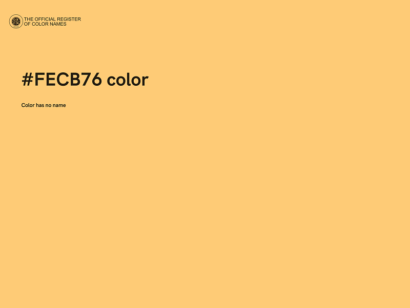 #FECB76 color image