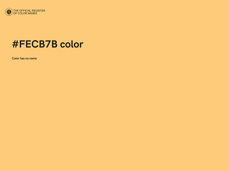 #FECB7B color image