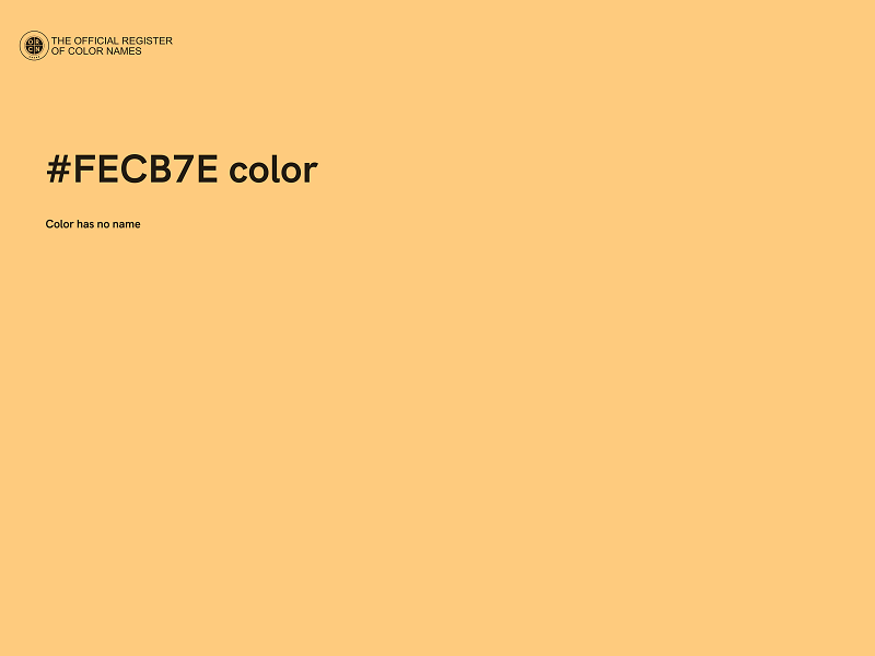 #FECB7E color image