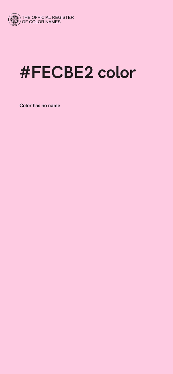 #FECBE2 color image