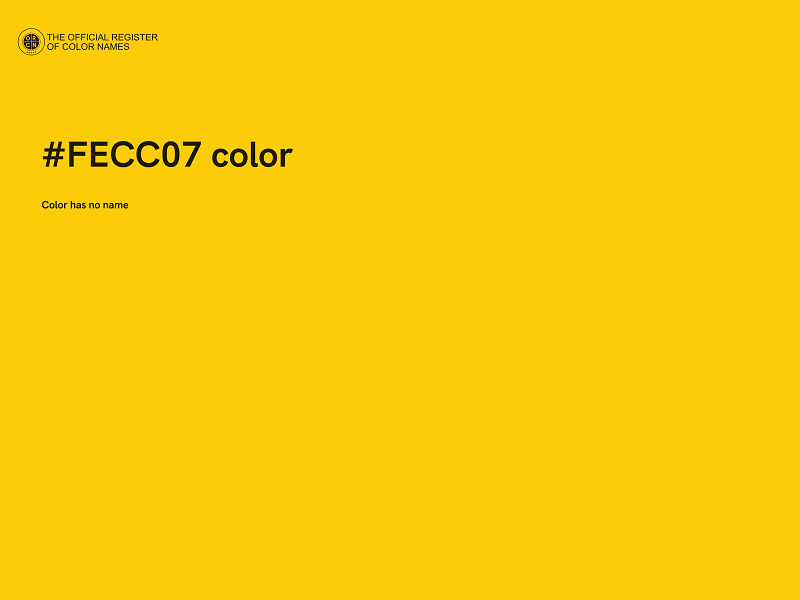 #FECC07 color image