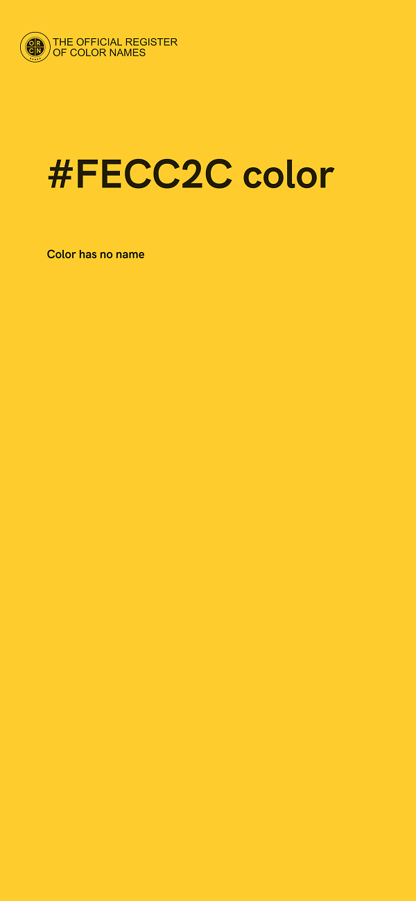 #FECC2C color image
