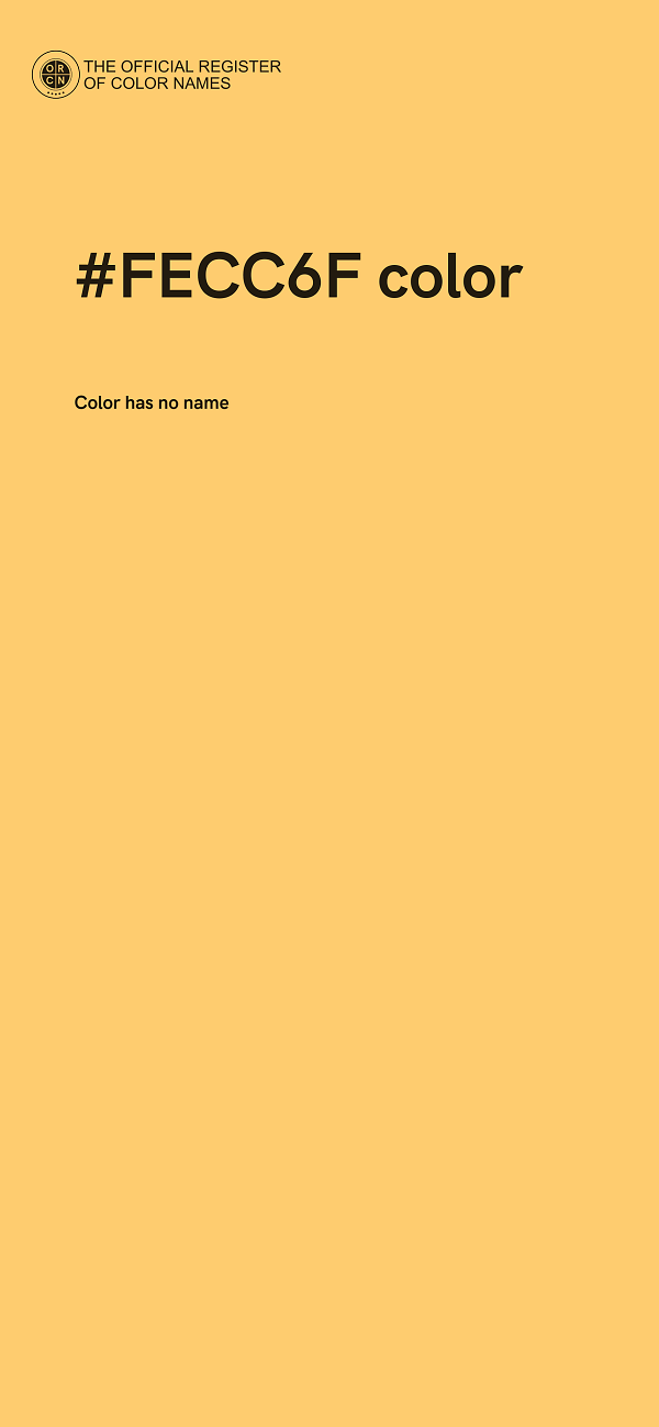 #FECC6F color image