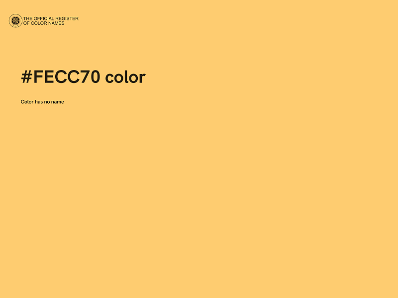 #FECC70 color image