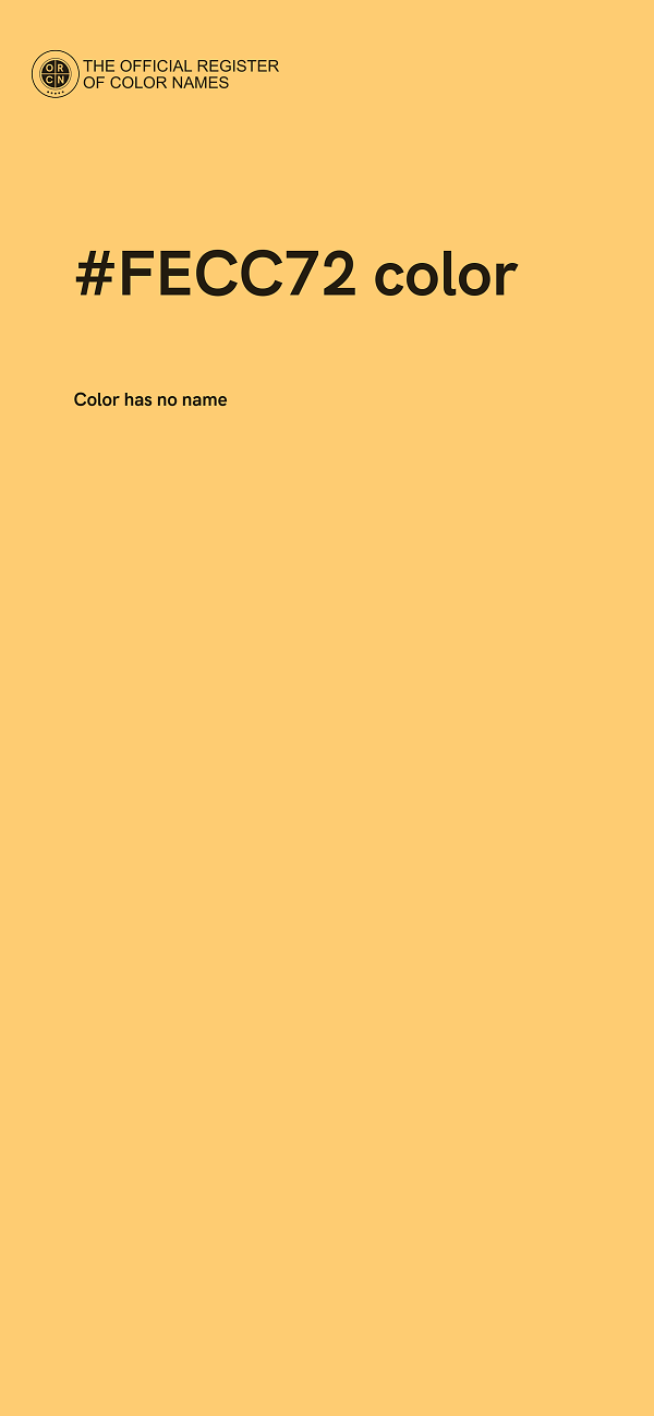 #FECC72 color image