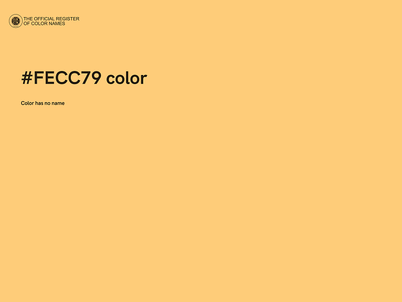 #FECC79 color image