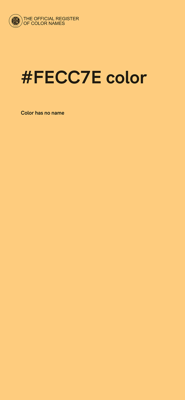 #FECC7E color image