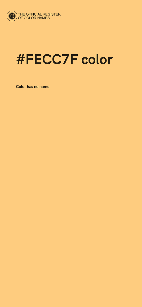 #FECC7F color image