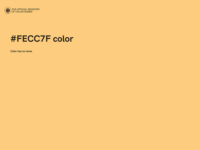 #FECC7F color image