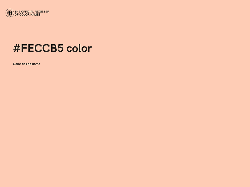 #FECCB5 color image
