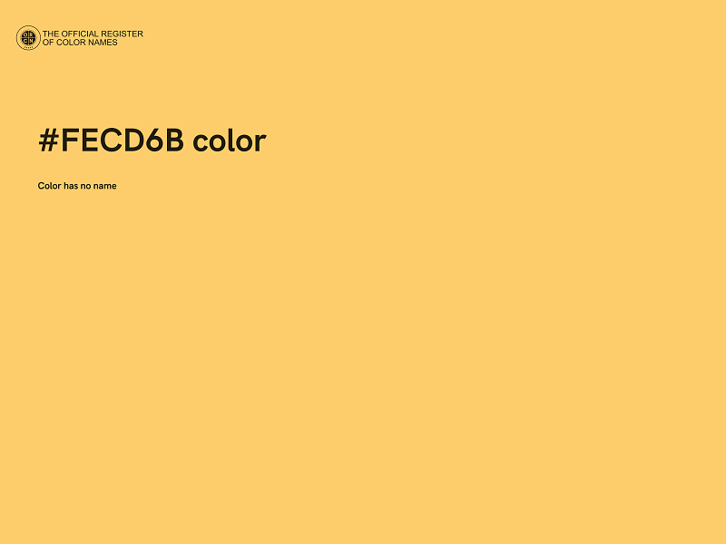 #FECD6B color image