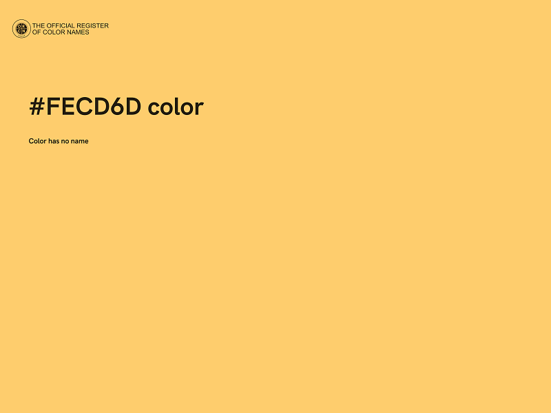 #FECD6D color image