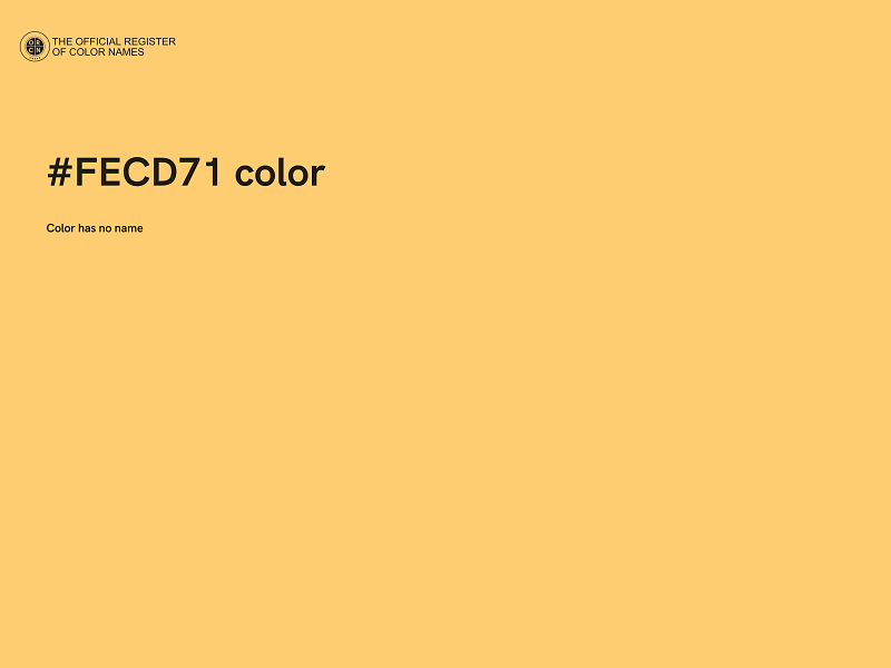 #FECD71 color image