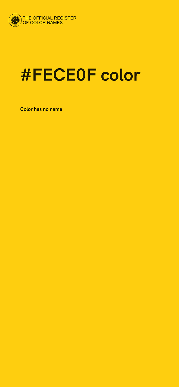 #FECE0F color image