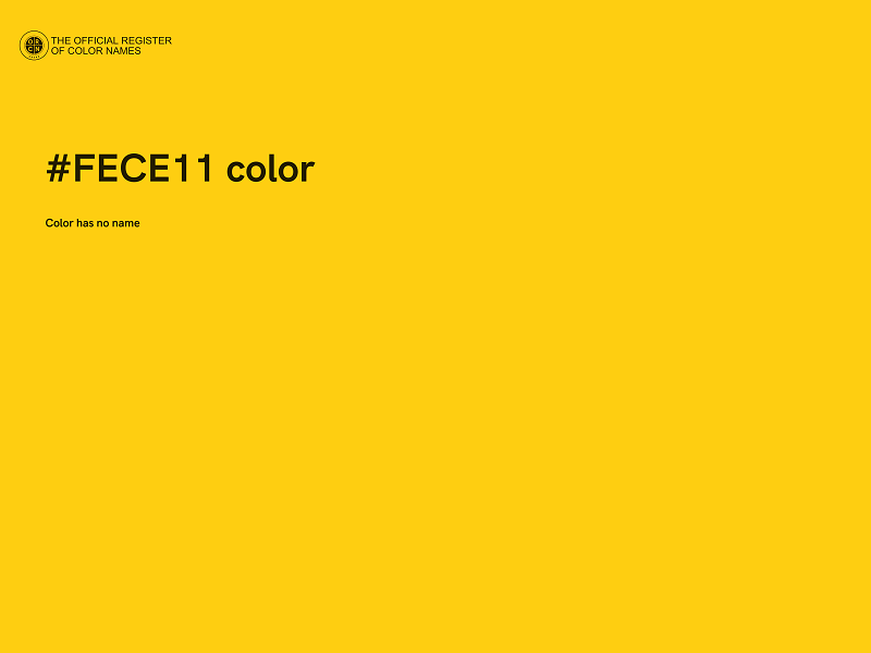 #FECE11 color image