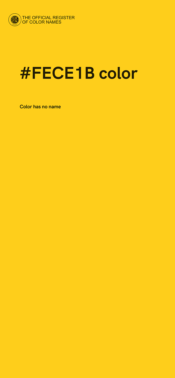 #FECE1B color image