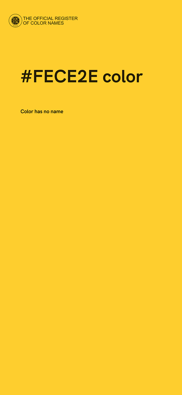 #FECE2E color image