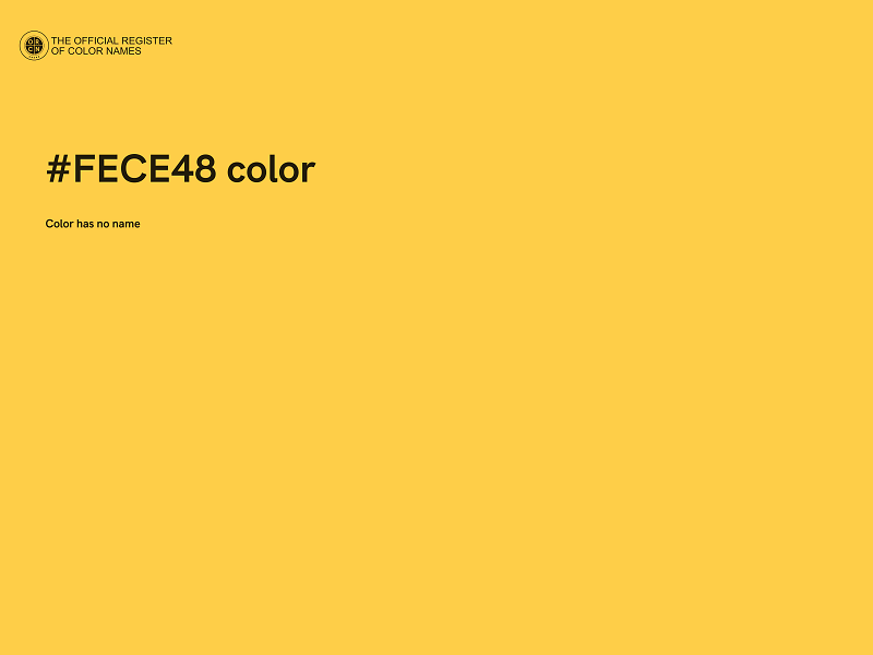 #FECE48 color image
