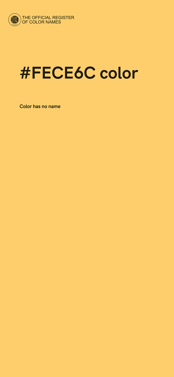#FECE6C color image