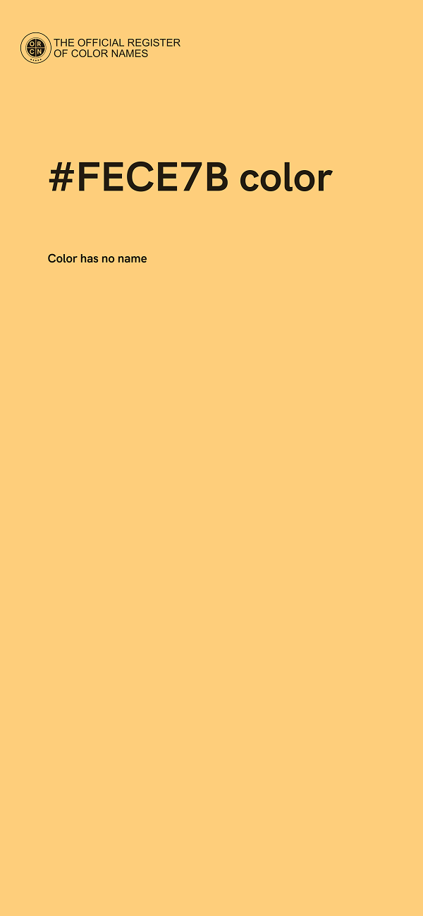 #FECE7B color image