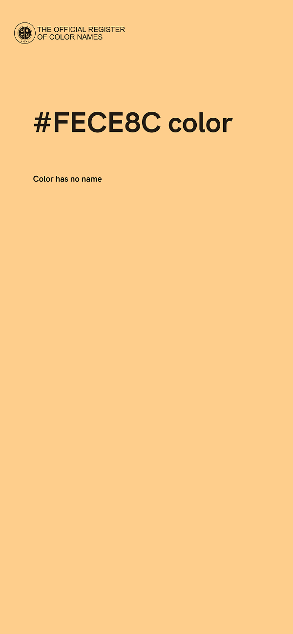 #FECE8C color image