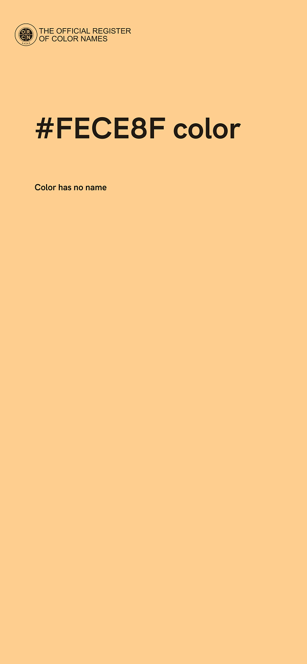 #FECE8F color image