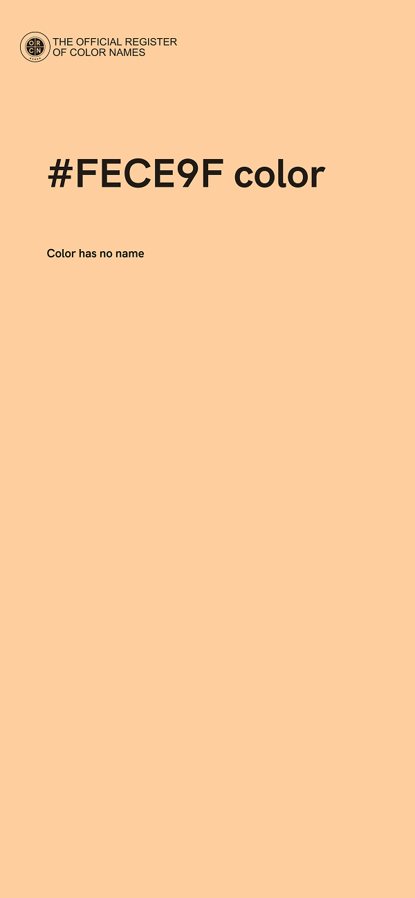 #FECE9F color image