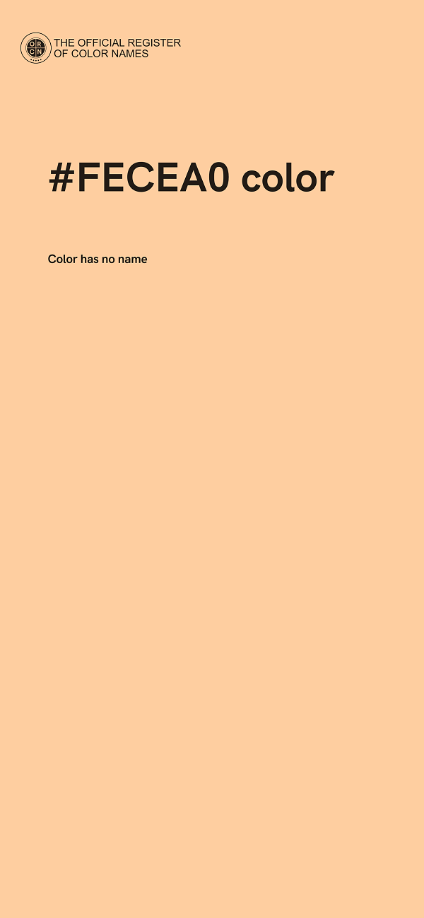 #FECEA0 color image