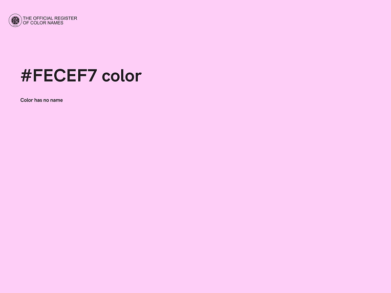 #FECEF7 color image