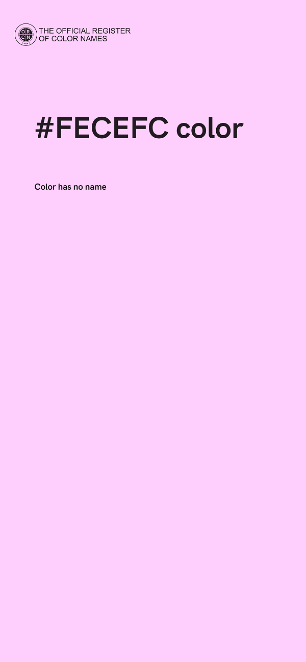 #FECEFC color image