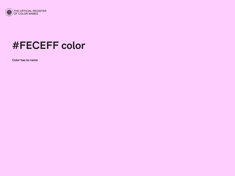 #FECEFF color image