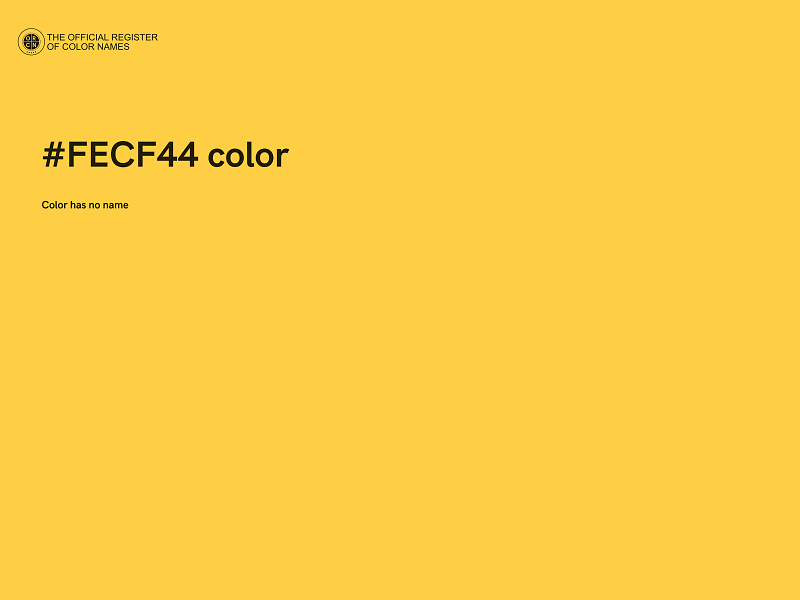 #FECF44 color image