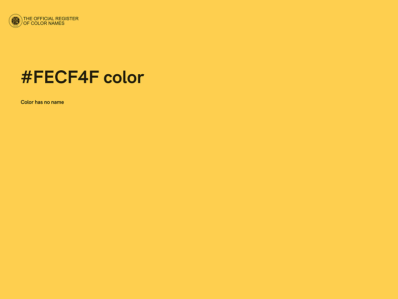 #FECF4F color image