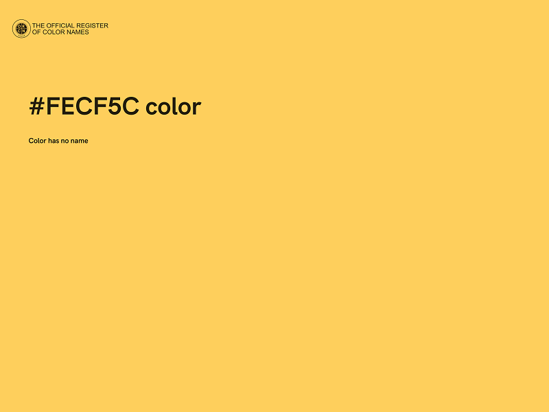 #FECF5C color image