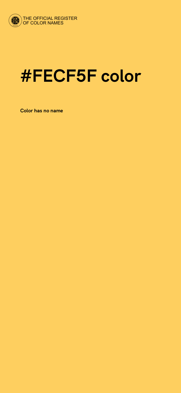 #FECF5F color image