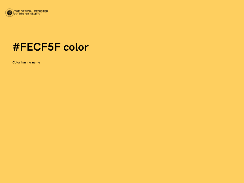 #FECF5F color image
