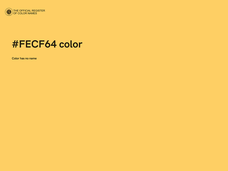 #FECF64 color image