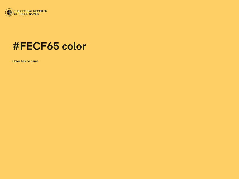 #FECF65 color image