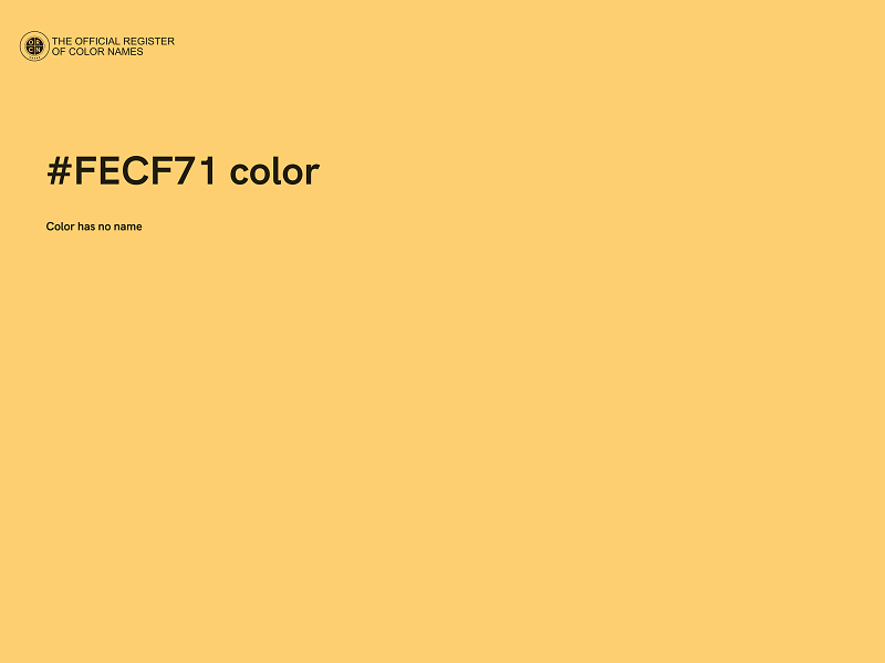 #FECF71 color image