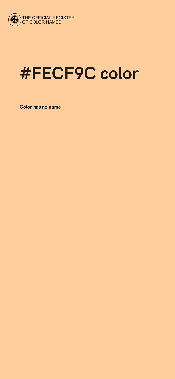 #FECF9C color image