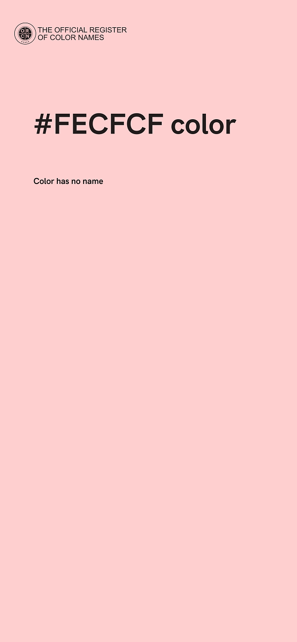 #FECFCF color image