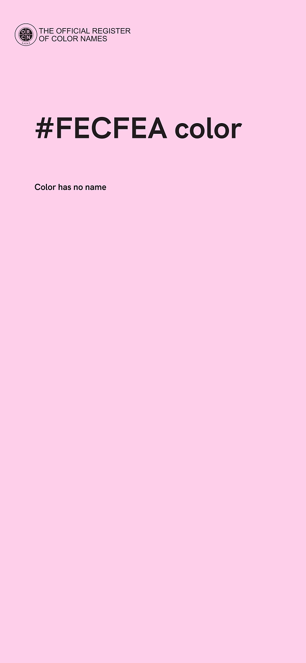 #FECFEA color image