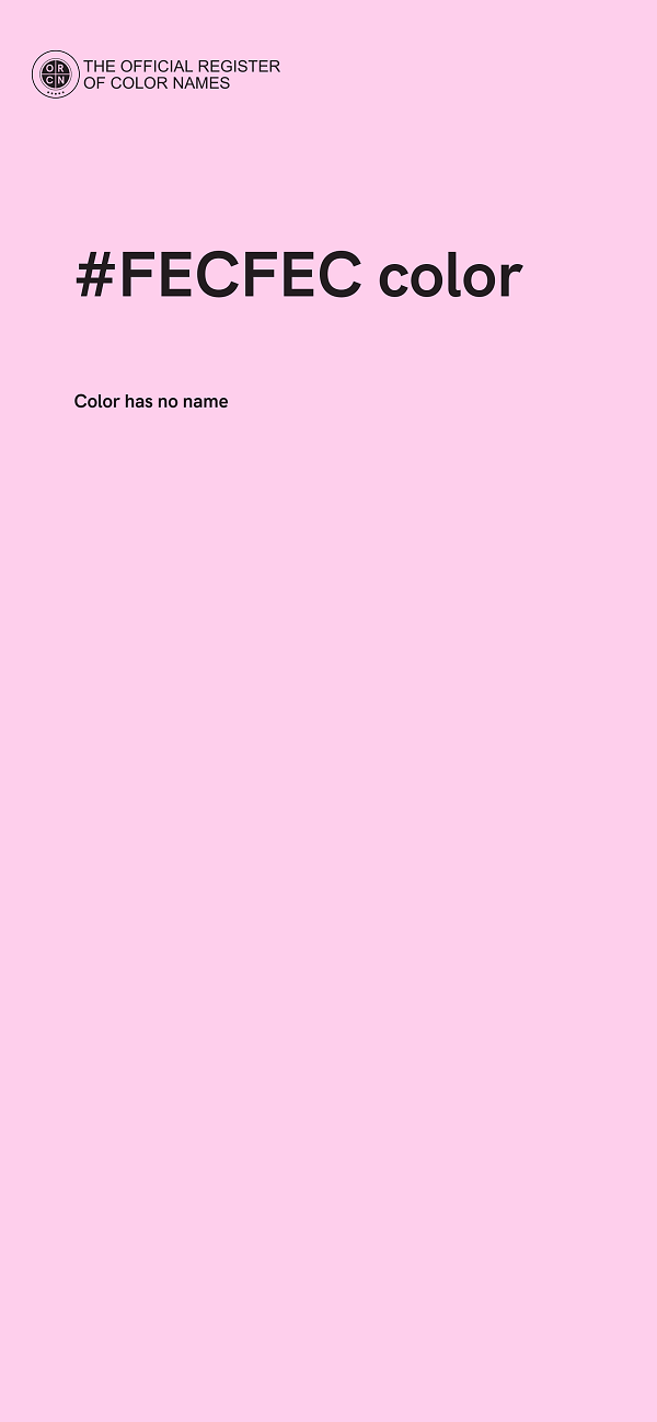 #FECFEC color image
