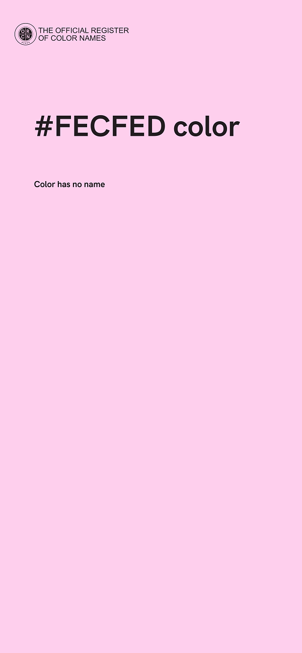 #FECFED color image