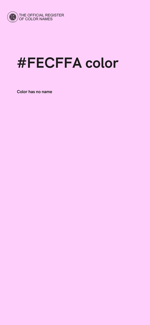 #FECFFA color image