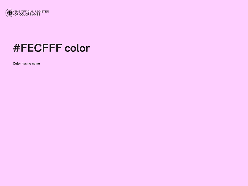 #FECFFF color image