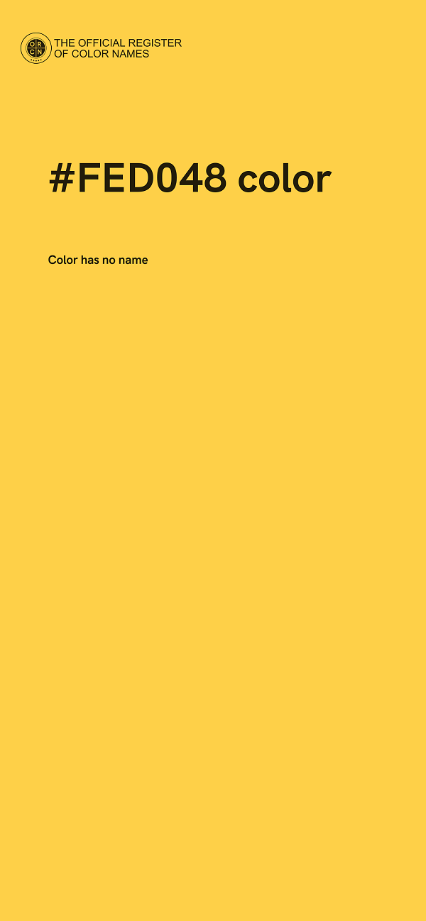 #FED048 color image