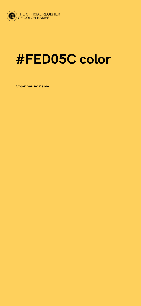 #FED05C color image