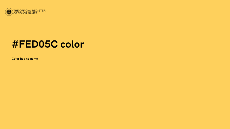 #FED05C color image