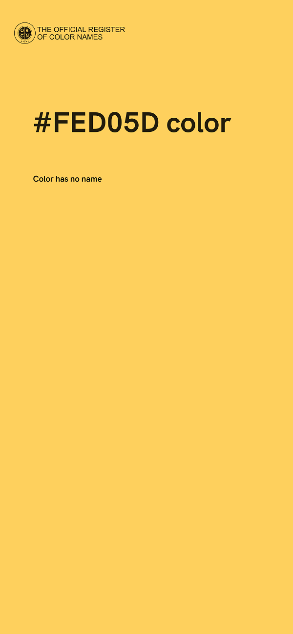 #FED05D color image